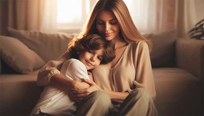 تنظیم خواب, کارهای قبل خواب, کودک آغوش مادر