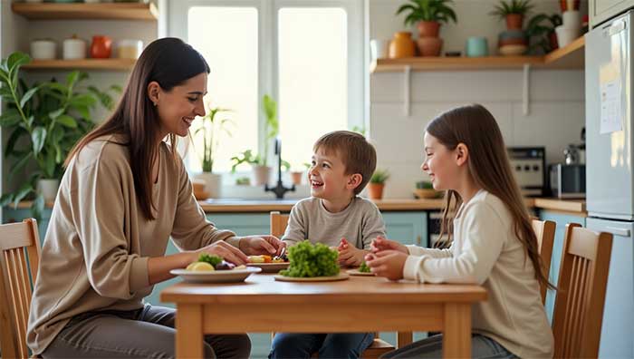 تنظیم خواب, کارهای قبل خواب, کودک شام