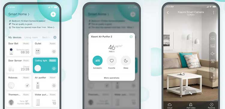 آوردن برنامه ها روی صفحه گوشی, گوشی شیائومی مای هوم