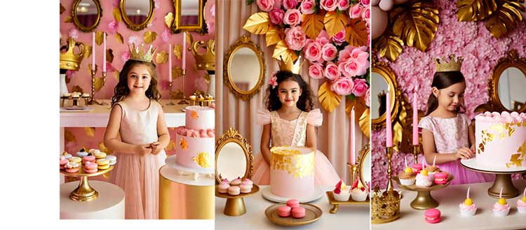 تم تولد صورتی طلایی