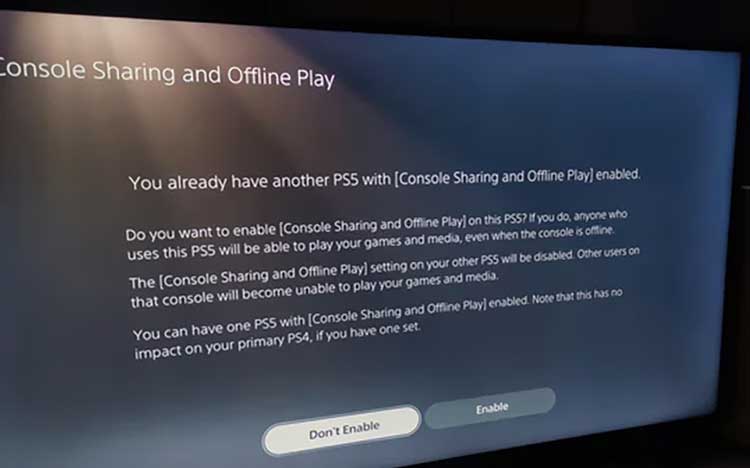 Console Sharing and Offline Play