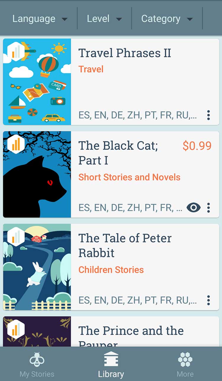 بی لینگو اَپ (Beelinguapp)