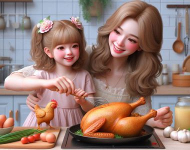 آشپزی مادر و فرزند